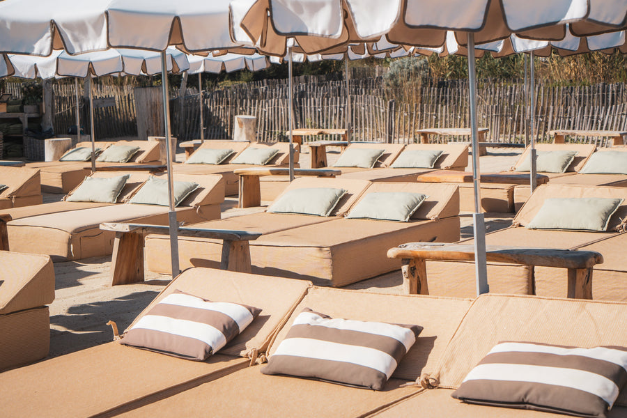 Bain de soleil extérieur pour hôtel et plage privée
