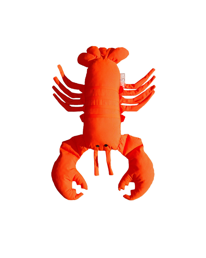 Coussin homard - Beige raphia ou orange
