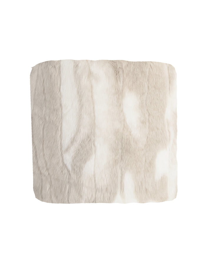 Faux fur cushion - beige