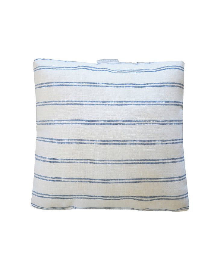 Cushion - Blue striped linen