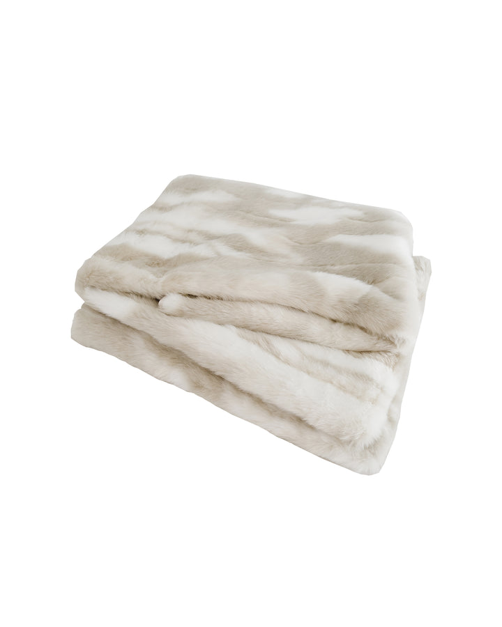 Manta de pelo sintético - beige