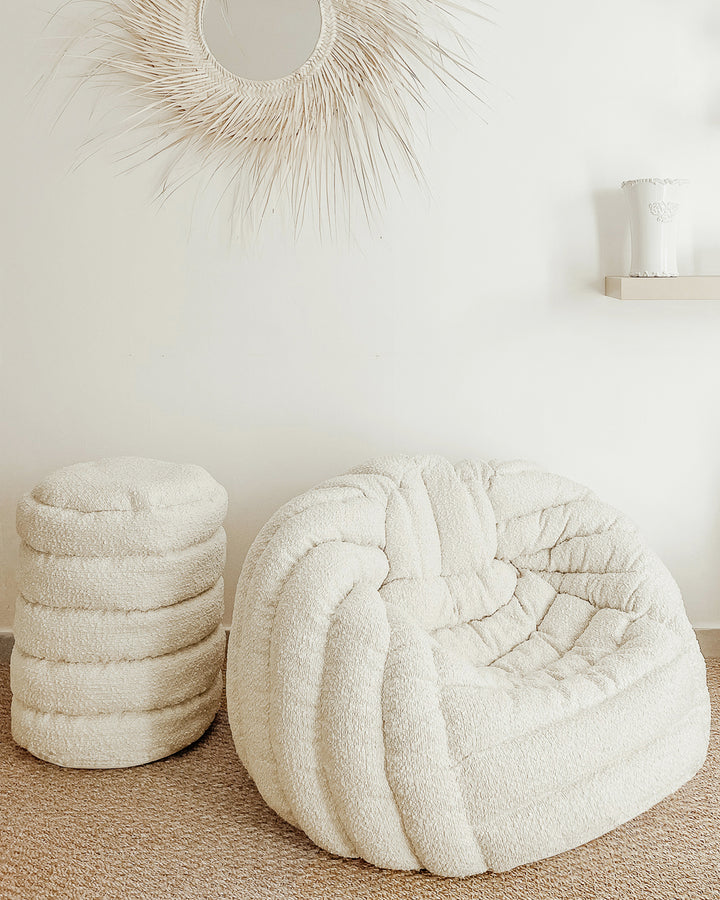 Taburete Igloo - Lana rizada