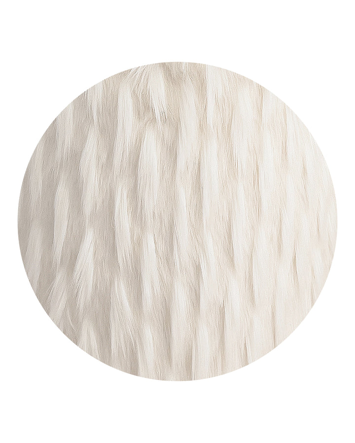 Faux fur throw - white