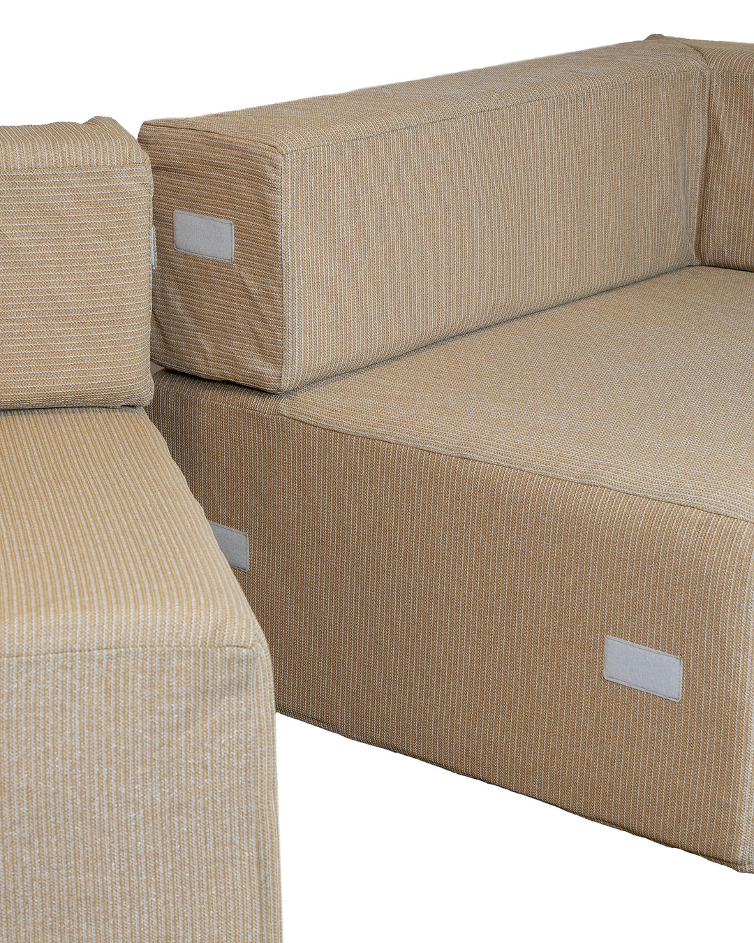 Canapé modulable - Déhoussable 3 places - Beige raphia