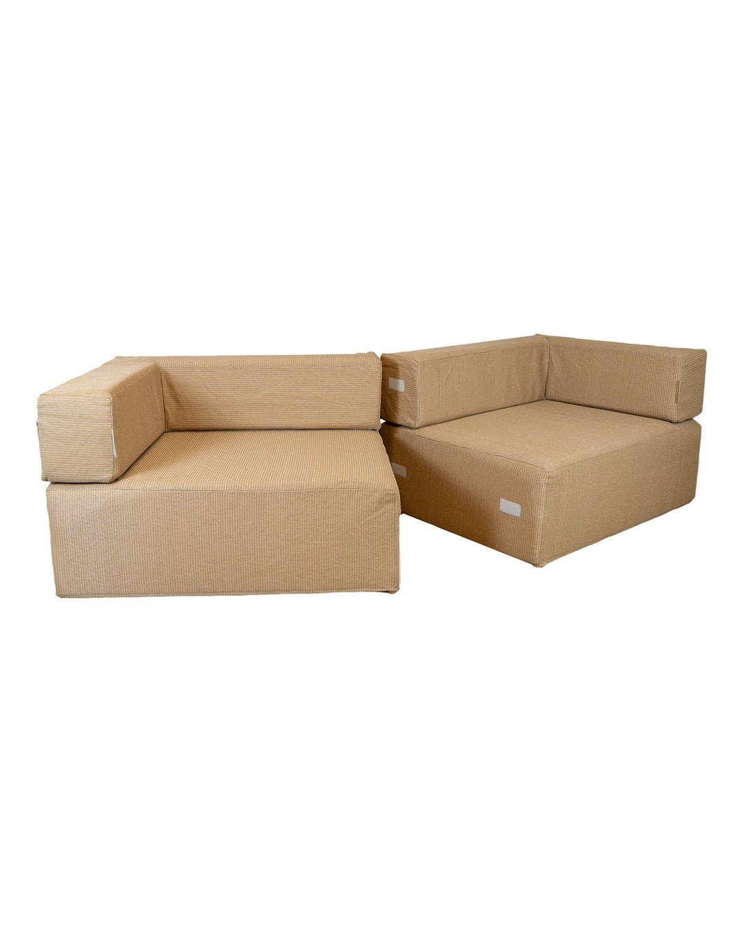 Canapé modulable - Déhoussable 3 places - Beige raphia