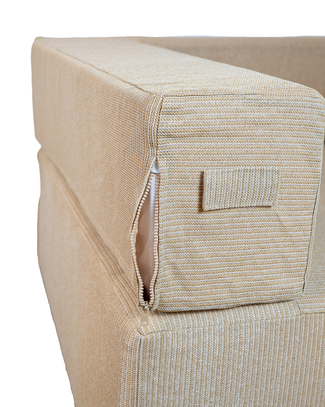 Canapé modulable - Déhoussable 3 places - Beige raphia