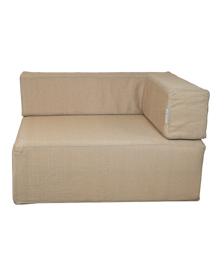 Canapé modulable - Déhoussable 3 places - Beige raphia