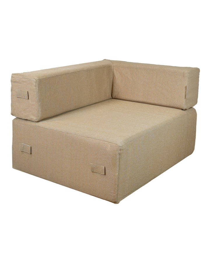 Canapé modulable - Déhoussable 3 places - Beige raphia