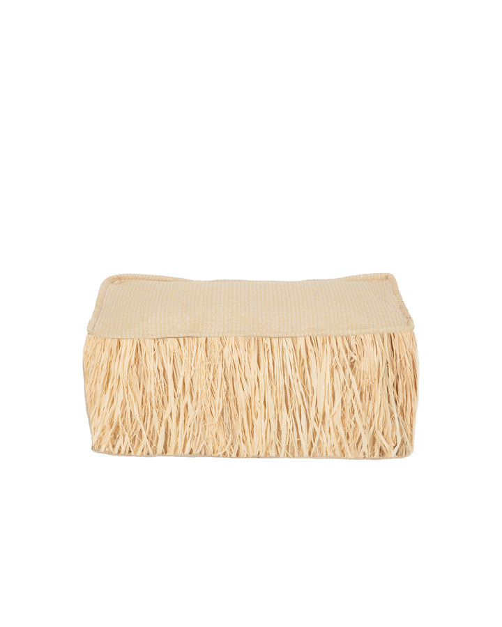 Coussins de sol - Effet raphia avec franges - MXHOME