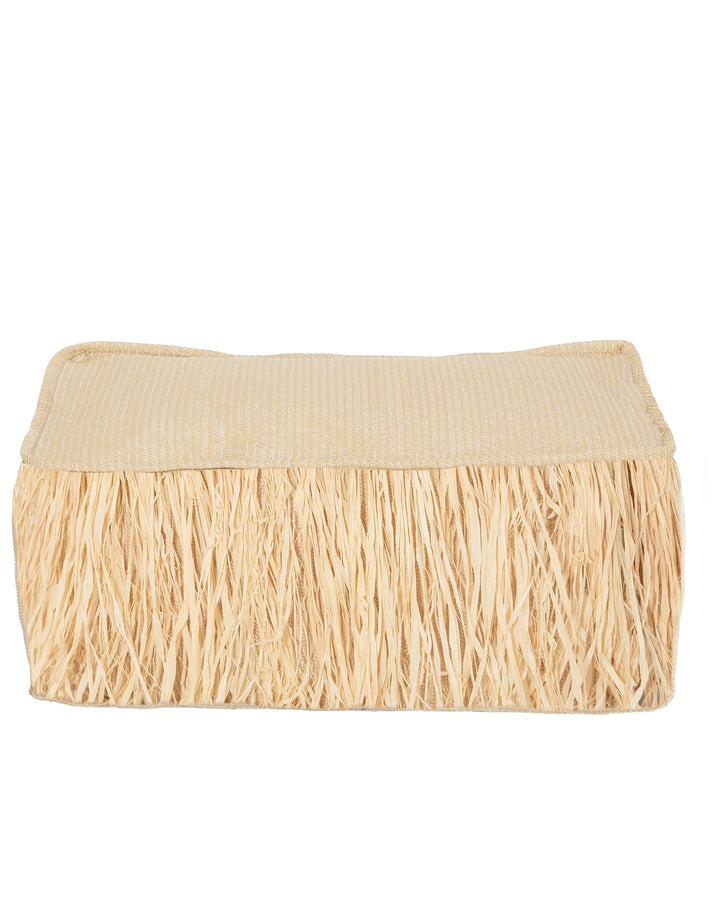 Coussins de sol - Effet raphia avec franges - MXHOME