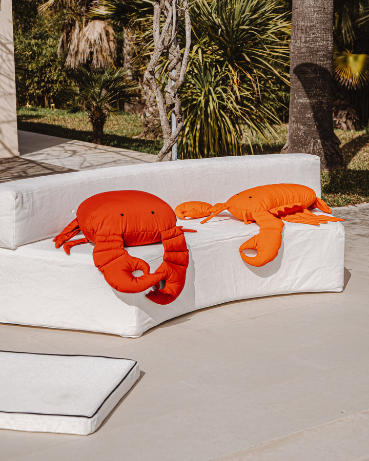 Coussin homard - Beige raphia ou orange - MXHOME