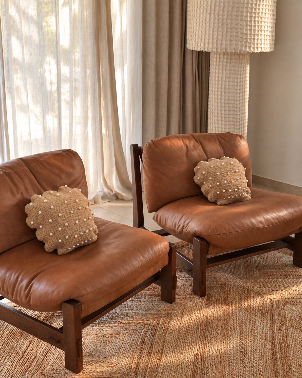 Coussin coquillage crochet - Beige - Intérieur