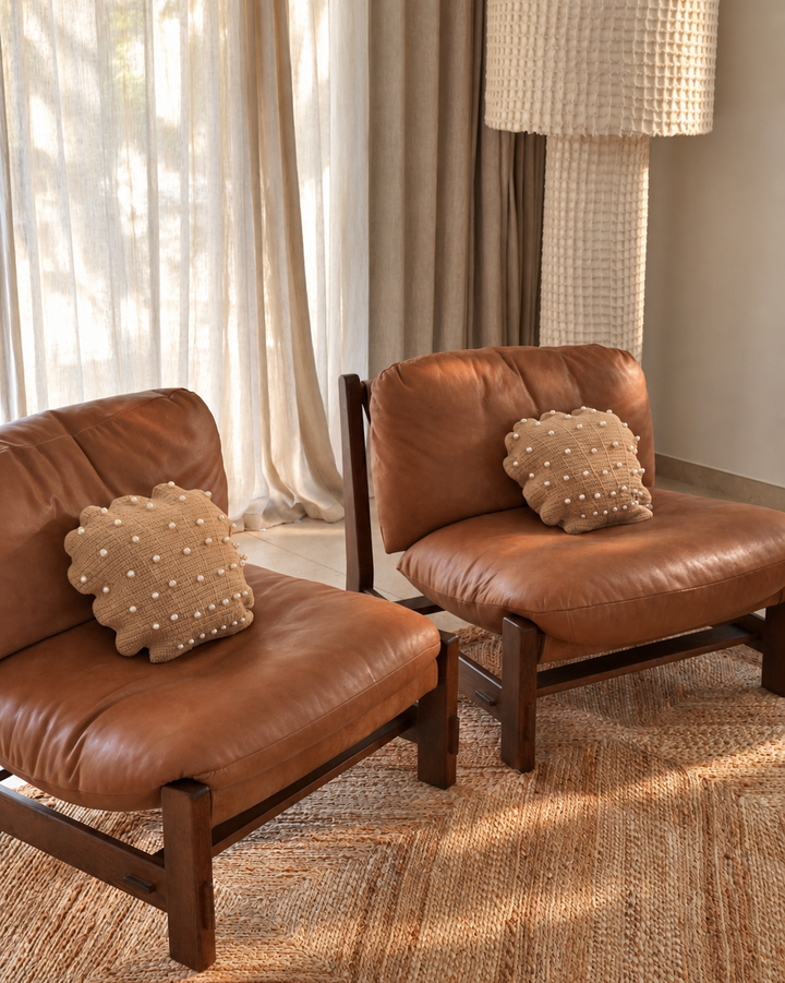 Coussin coquillage crochet - Beige - Intérieur