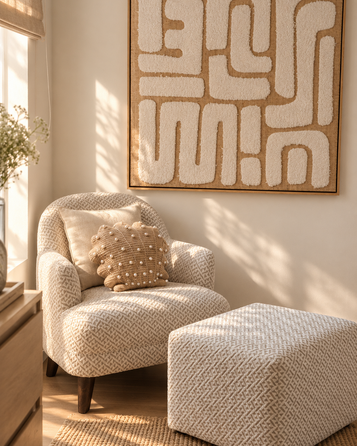 Coussin coquillage crochet - Beige - Intérieur