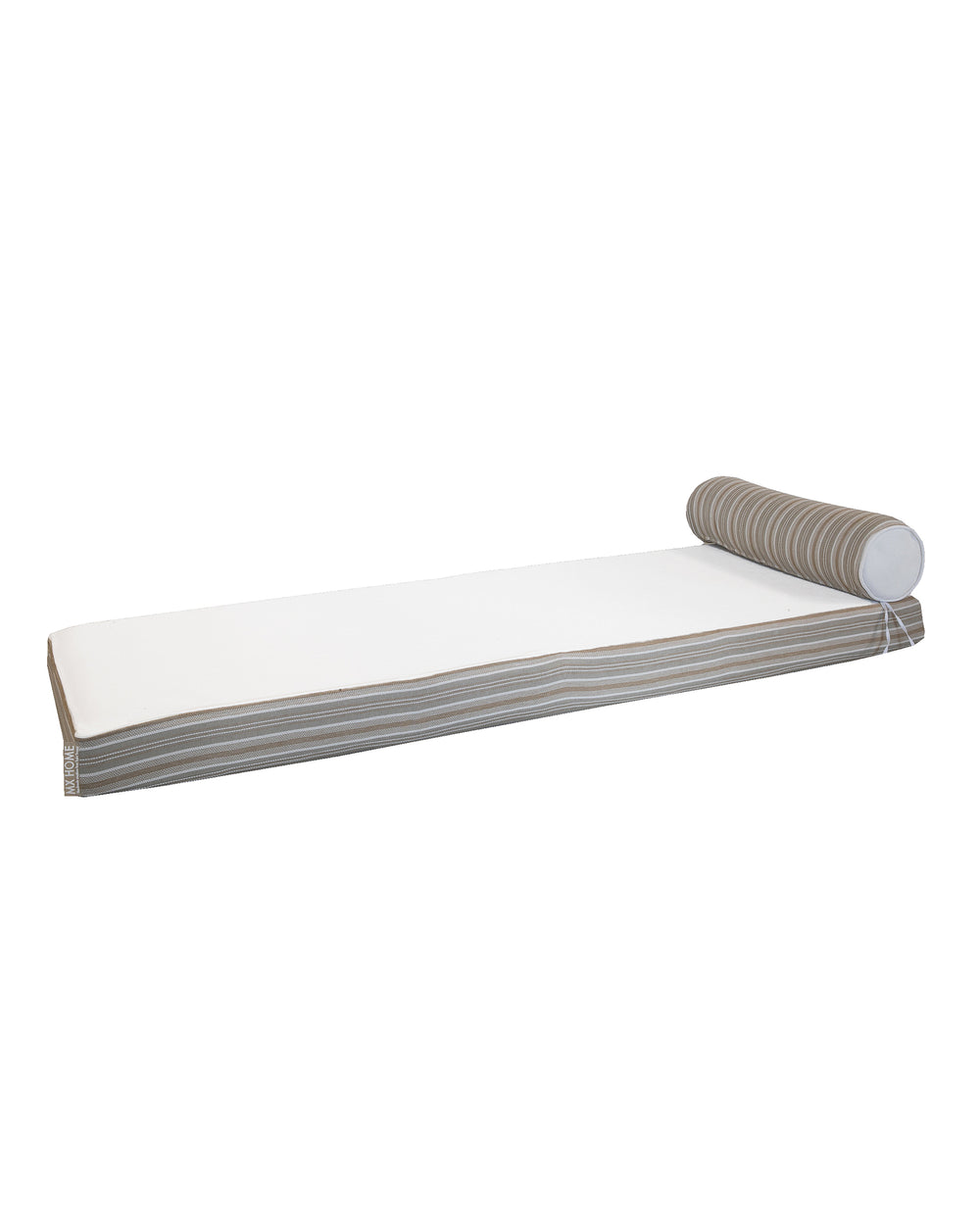 Matelas réversible - Recto tissu rayé Bayadère & verso blanc - Double ou simple - MXHOME
