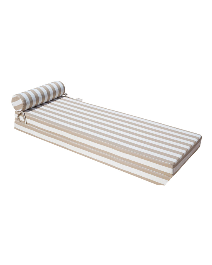Matelas - Recto rayé & verso raphia - Double ou simple