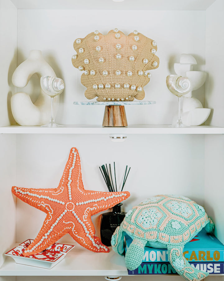 Coussin étoile de mer crochet - Orange - Intérieur - MXHOME