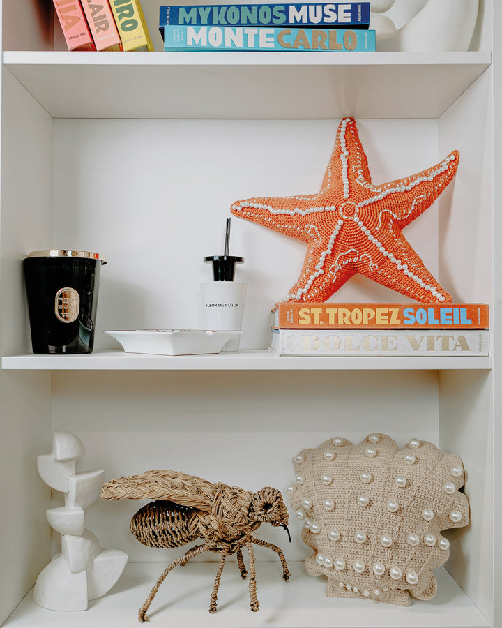 Coussin coquillage crochet - Beige - Intérieur - MXHOME