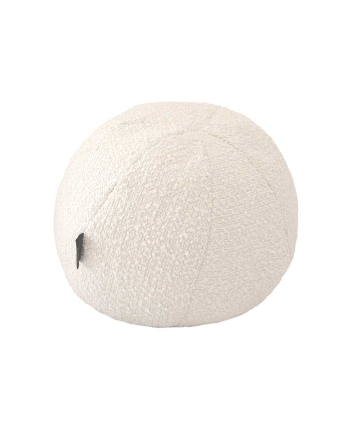 Curly wool ball cushion