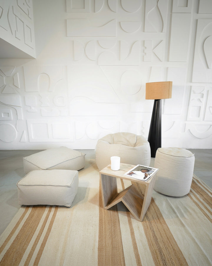 Pouf XL - Lino natural