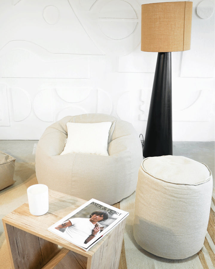 Taburete - Lino natural