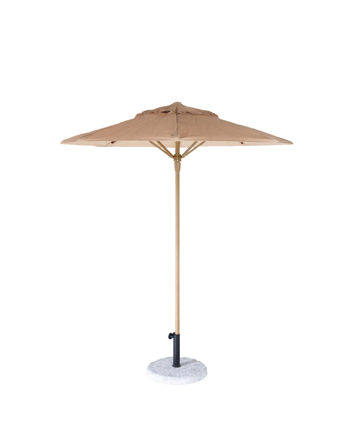 Parasol rond 2m - Beige raphia ou fibre de coco - MXHOME