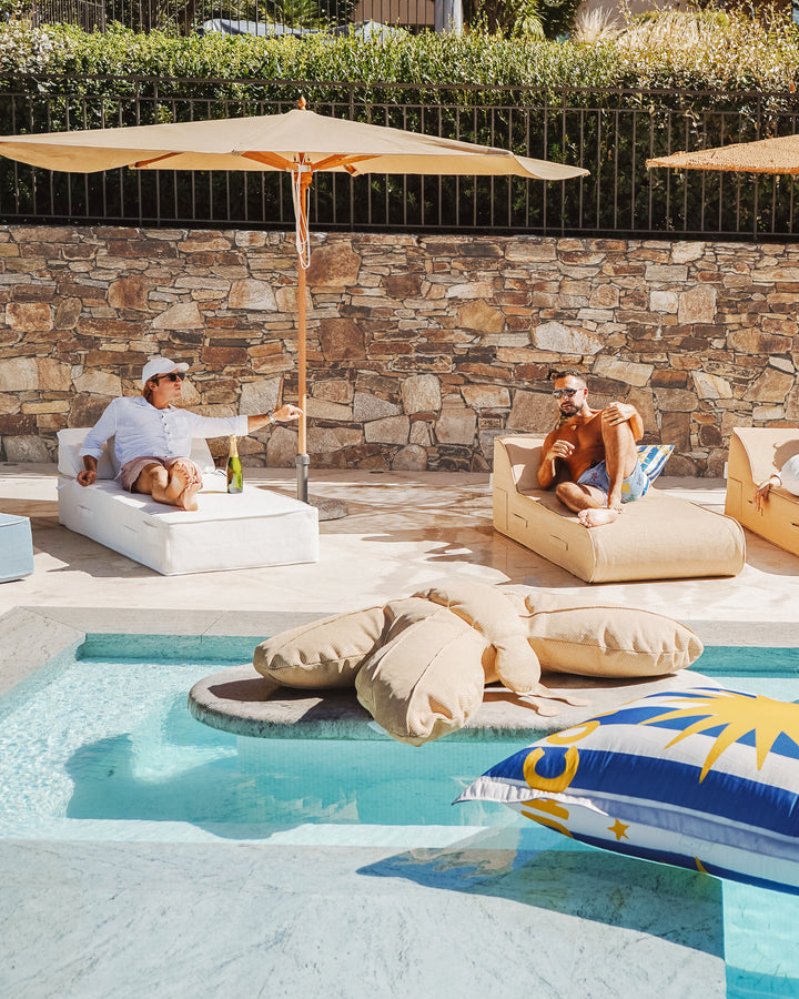 Parasol 2x2m ou 3x2m - Beige raphia - MXHOME