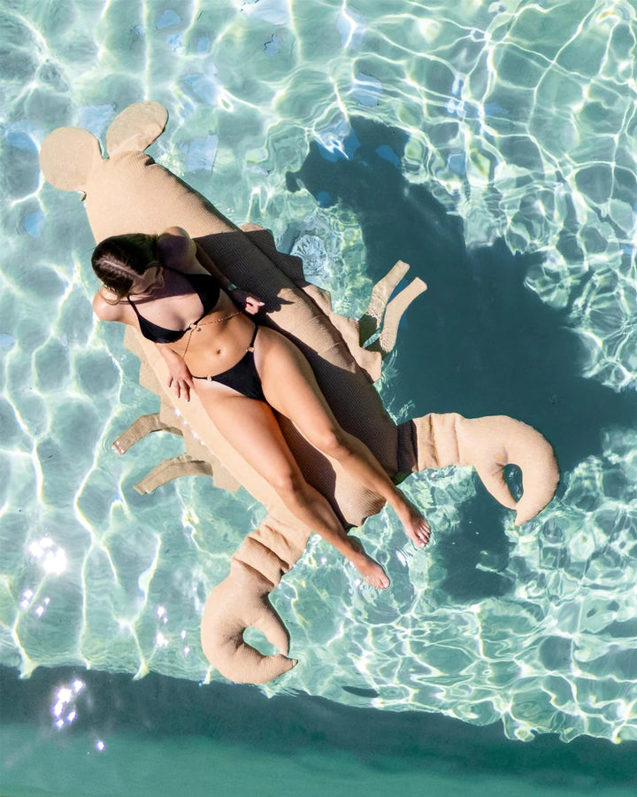 Pouf XL flottant homard - Effet raphia ou orange - MXHOME