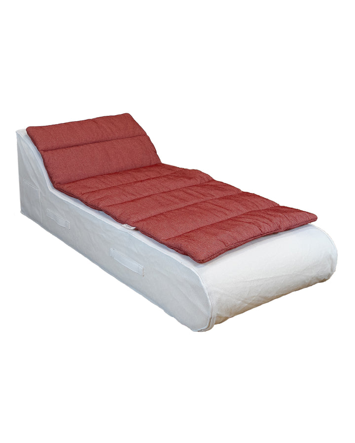 Surmatelas - Lit bain de soleil 1 place - Rouge - MXHOME
