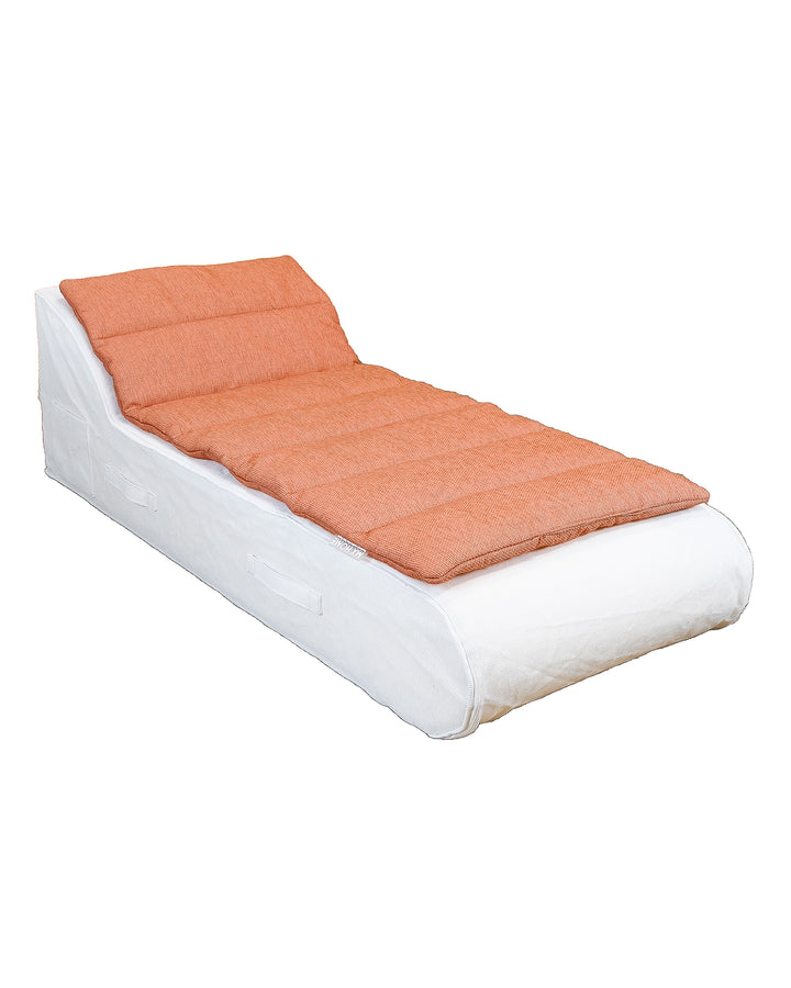 Surmatelas - Lit bain de soleil 1 place - Orange - MXHOME