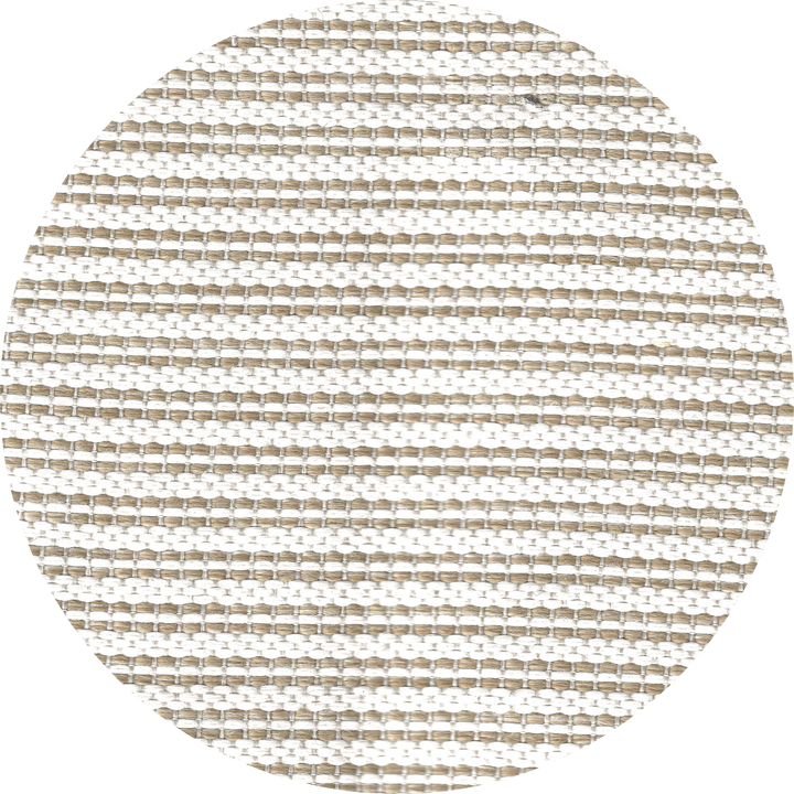Surmatelas - Lit bain de soleil 2 places - Blanc rayé beige - MXHOME
