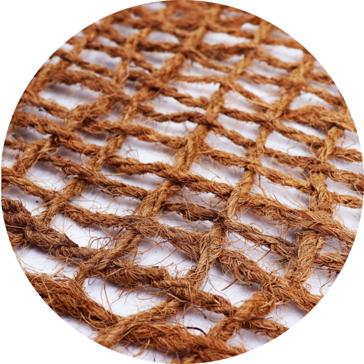 Parasol rond 2m - Beige raphia ou fibre de coco - MXHOME