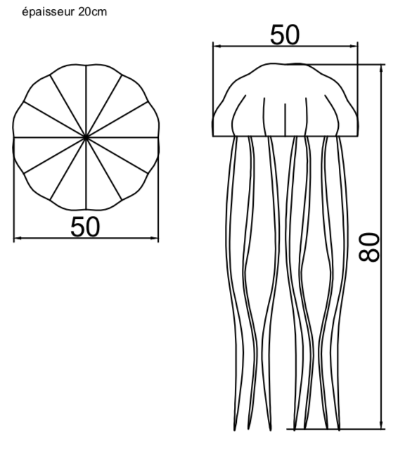 Coussin méduse violette - Extérieur - MXHOME